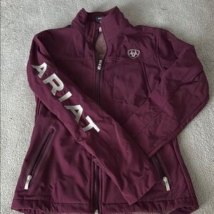 Ariat Red Utility Jacket Full-Zip Stand-Up Collar